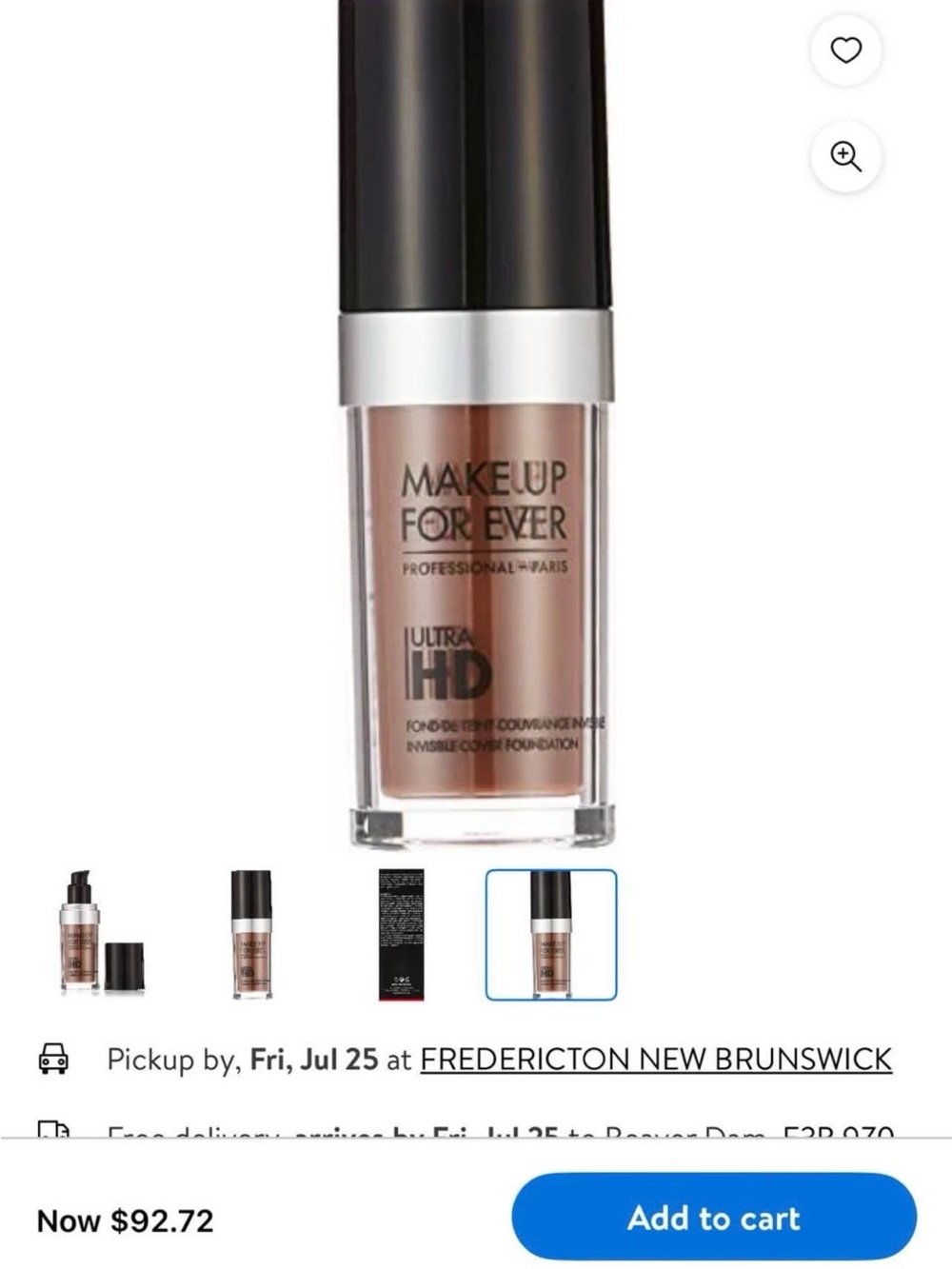 Makeup Forever Ultra HD Invisible Cover Foundation - shade Y225